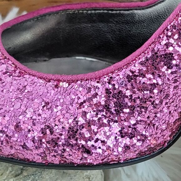 Guess Carrie Lee Barbie pink glitter pumps - Picture 12 of 12